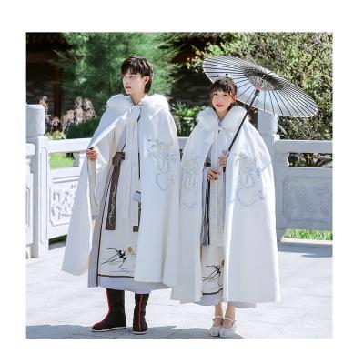 China Autumn Winter Embroidery Ancient Costume Overcoat Hanfu Coat of Traditional Chinese Favor Prize for Party Shows for sale