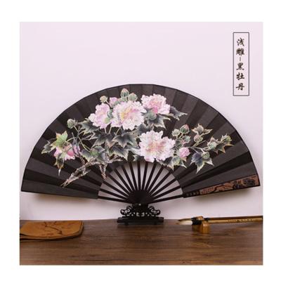 China Chinese Style Male Fan Factory Supply Hanfu Cloth Man Fan Ancient Chinese Classical Silk Gift Chinese Style Male Fan for sale