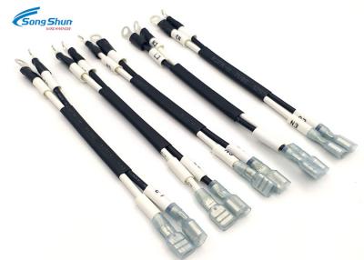 China Tab 6.35 X 0.81mm Ring Terminals Cable , PVC Jacket Quick Disconnect Cable for sale