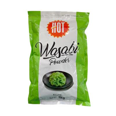 China 1 kg individuelles Gewicht Wasabi Gewürzpulver Naturgrün für Fastfood Senf zu verkaufen