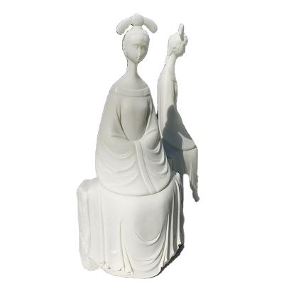 China Traditional Outdoor Garden Ornament Marble Statue Sculpture for sale