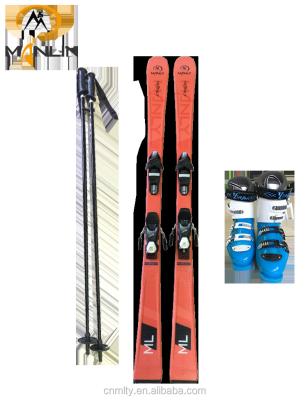 China Wood / Fiberglass / Rubber / PE Plastic Triaxle Private Custom Ski And Snowboard for sale