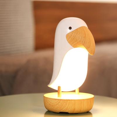 China Eco-Friendly Gift Christmas Glow Bedside Desk Lamp Bedroom Atmosphere Wooden Fill Light for sale