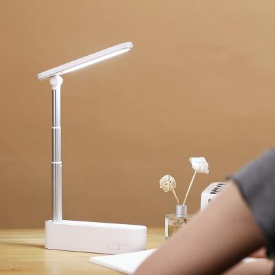 China 2021 New Flexible Neck Design LED Table Lamp USB Rechargeable Battery Desk Lamp for sale