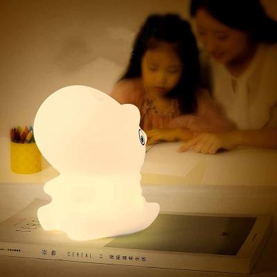 China Change Colors Rechargeable Night Lamp LED Bedside Nursery Lamp Dinosaur Lamp for Boys and Girls for sale