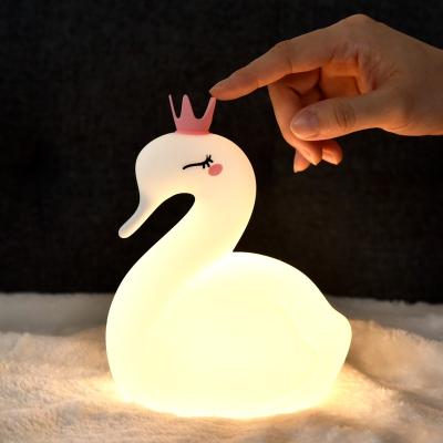 China Eco-friendly KC Certificate Leads Cute Silicone Cartoon Animal Night Light Lamp for sale