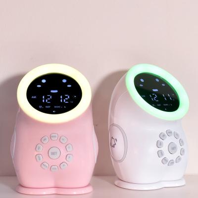 China Cute Digital Style Night Light Antique Clock Ok To Wake Up Clock Toddler Sleep Trainer For Boys Girls Bedroom for sale