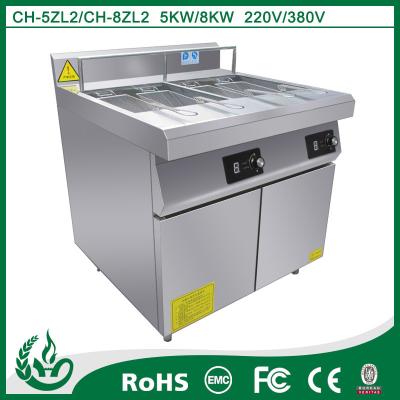 China Four Tank Industrial Fryer Machine SUS304 Stainless Steel Material for sale