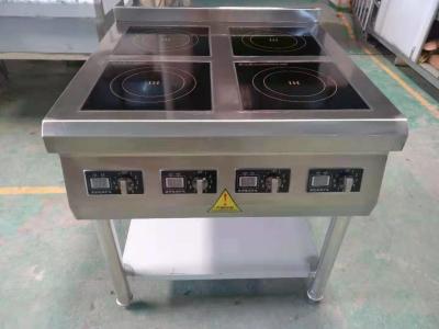 China Freestanding 4 Burner Induction Stove / 3500W Four Plate Large Standing Cooker for sale