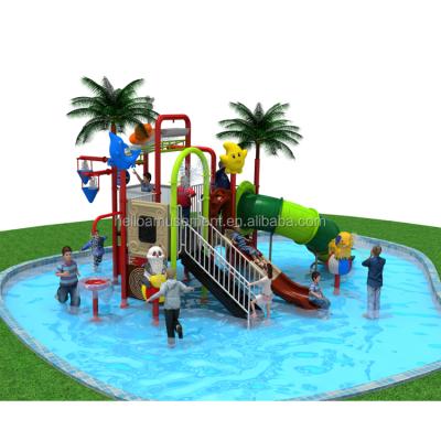 China Eco - Friendly Double Channel Tube Slide Playground Kids Play Long Water Slide For Swimming Pool for sale