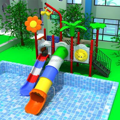 China Eco-friendly corlorful garden play plastic long tube slide inground pool slides for sale