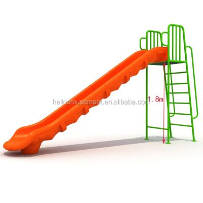 China Eco - Friendly 1.8 Meter Kids Long Outdoor Fun Plastic Single Slide For Teenagers for sale