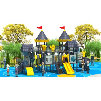 China Eco-friendly Plastic Material Playground Large Outdoor Combination Slide Kids Playground Slide For Parque for sale