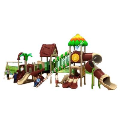 China Eco - Friendly Outdoor Play Center Kids Slides Playground With Swing for sale