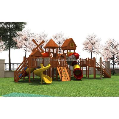 China Outdoor Playground Kids Slide Design Eco - Friendly Crafted Outdoor Parks for sale