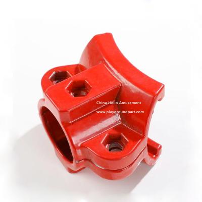 China Outdoor Ground Aluminum Connectors Fastener Aluminum Ground Aluminum Connectors Pipes Spare Parts Playground Flange For Wholesale for sale