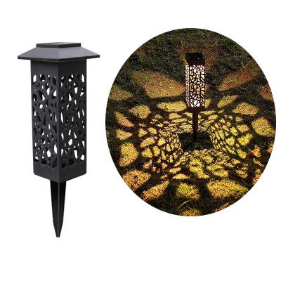 China Outdoor Garden Decoration Black IP65 Waterproof Lighting Garden Lawn Solar Led Light for sale