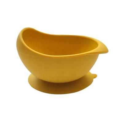 China Anti Puddle BPA Free Silicone Free Baby Feeding Suction Bowl Children Children Dinnerware Silicone Bowl for sale