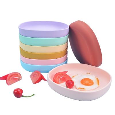 China 100% Sustainable Food Grade Silicone Dishes For Weaning Baby Toddler Dishwasher Soft Microwave Safe Silicone for sale