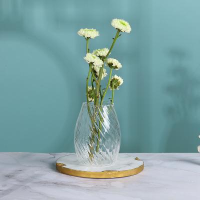 China Cheap and high quality hand held stained glass vase minimalist creative style colored glass vase for sale