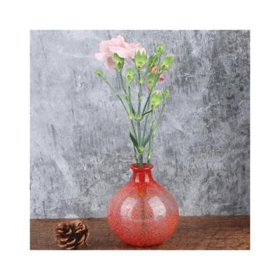 China Minimalist makers head sale light luxury spherical glass vase vertical glass flower vase for sale