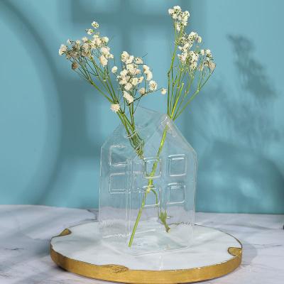 China Home Decor Glass Vase China Manufacture Quality Nordic Modern Minimalist Wind Glass Vase for sale