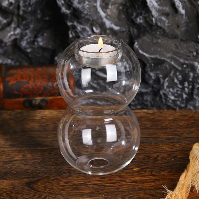 China Hand Blown Glass Stained Glass Candle Holders Good Quality and Good Home Decoration Price Candle Holders for sale