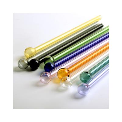 China Sustainable Sale Good Price High Quality Glass Shaped Straw Crystal Glass Drinking Straws for sale