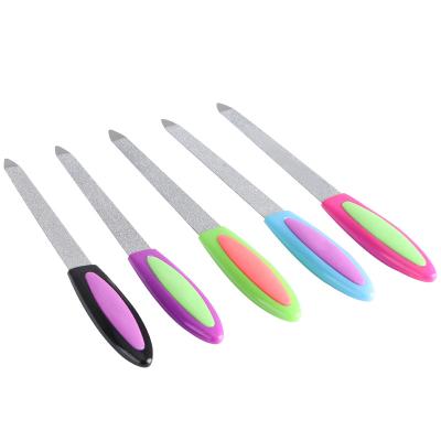 China Double Sided Nail Tool Stainless Steel Metal Nail Manicure Pedicure Nail Tools Nail Files for sale