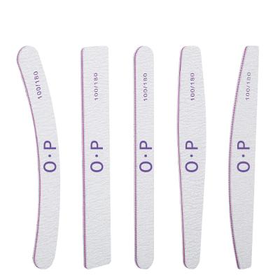 China 100/180 Dual Nail Tool Professional Custom Nail Tool Nail Buffer Sandpaper Side Nail File for sale