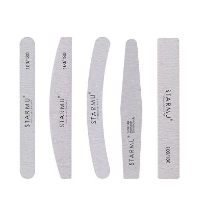 China 100/180 Dual Nail Tool Customization Nail Tool Professional Buffer Nail File Sandpaper Side Nail File for sale