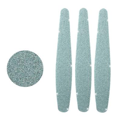 China Green Double Sided Professional Glitter Nail File Buffer Tool Customization Nail File Washable Sandpaper Dust for sale