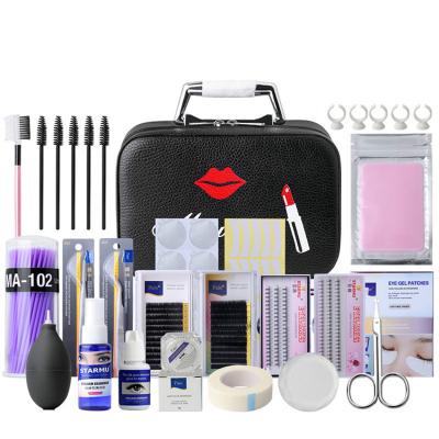 China Training Practice 22 PCS Eyelash Extension Training Kit For Beginner Lash Kit Set With Professional Makeup Tool Eyelash Extension Kit for sale