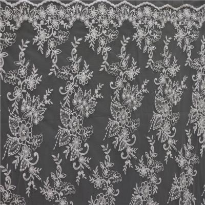 China Viable Factory Supplier Wedding Tulle Embroidered Lace Fabric Fashion Fabric 2021 for sale