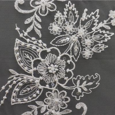 China Sustainable Professional Manufacturer Embroidery Sequin Lace Fabric Embroidered Lace Fabrics for sale