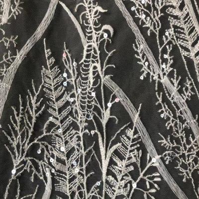 China 2021 Cheap Viable Economic Good Quality Mesh Tulle Lace Fabrics With Sequins China Lace Fabric for sale