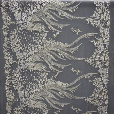 China Factory Outlet Sustainable Wedding Dress Fashion Fabric Lace Embroidered Fabric For Party for sale