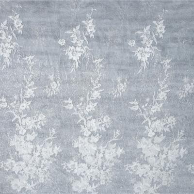 China Workable In Stock Luxurious Embroidery Lace Fabric White Sequin And Hand Beaded Laces Fabrics for sale