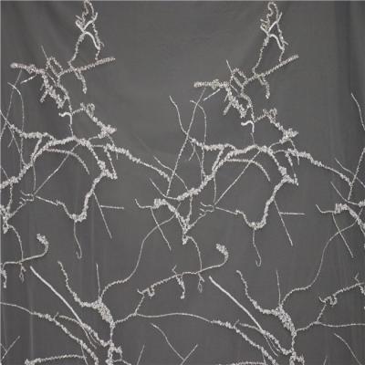 China China best viable price 3d flower high quality materials lace up embroidered fabric for sale