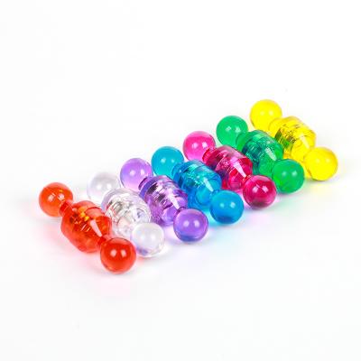 China Industrial Magnet Color transparent 11*17mm magnet thumbtack for sale