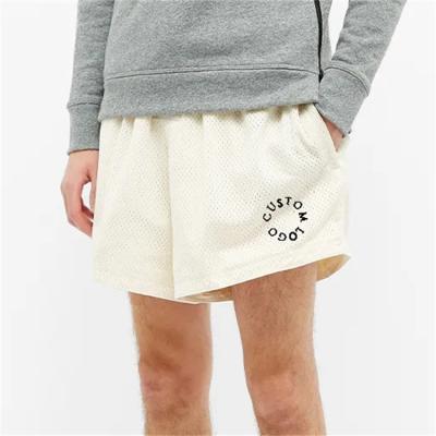 China Anti-Wrinkle OEM Custom Logo Lightweight Breathable Cover Up Basketball Mesh Running Shorts For Men for sale