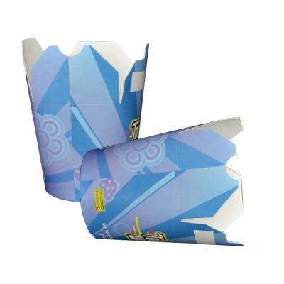 China Heepack Disposable Chinese Noodle Take Out Paper Box Water Proof Noodle Box Custom Logo Food Packaging for sale