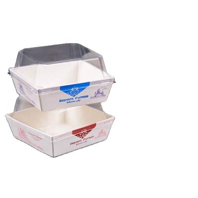 China Custom Biodegradable Kraft Paper Food Box Disposable Paper Box Food Packaging for sale