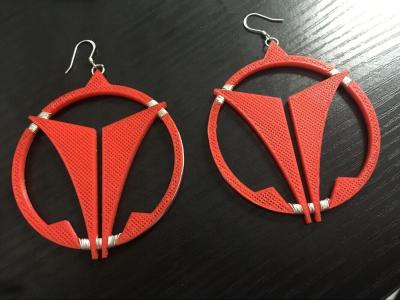 China 1.75mm Diameter PLA 3d printer models earring used for womem for sale