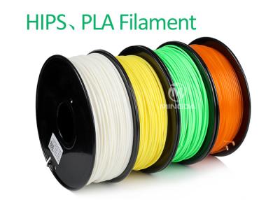 China Colorful Rapid Phototyping 3D Printer Plastic Filament with HIPS / PLA / ABS Material for sale