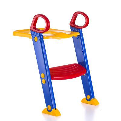 China Plastic Adjustable PP Baby Potty Ladder Toilet Trainer Seat With Step Ladder for sale