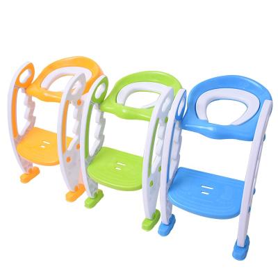 China Portable Plastic Foldable Trainer Children Potty Seat Baby Step Toilet New Design PP Plastic for sale