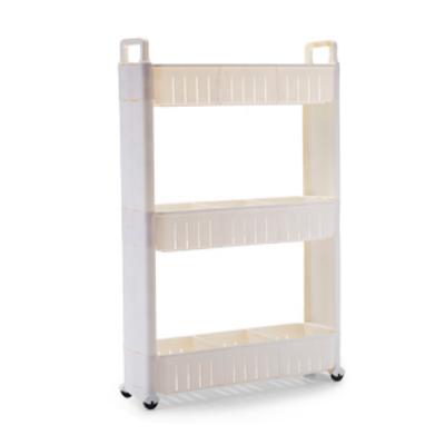 China Viable Foldable Storage Organizer Plastic Corner Shelf Movable Rack In Kitchen Bathroom for sale