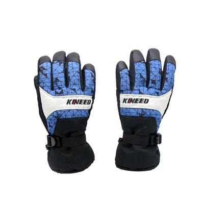 China Cost Effective Skiing Snowboarding Gloves Touch Screen PU Gloves For Man Woman for sale