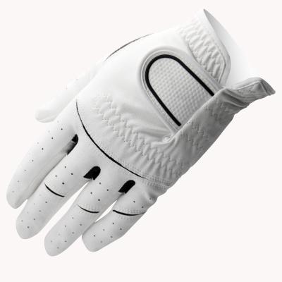 China Hot Selling Soft Finger Golf Glove Durable Soft Breathable Full Microfiber Mesh Soft Golf Glove for sale